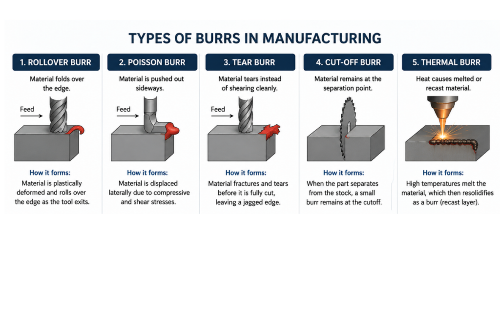 burrs removing techniques